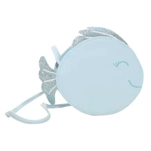 Sac bandoulière Lulli le petit poisson bleu pailleté