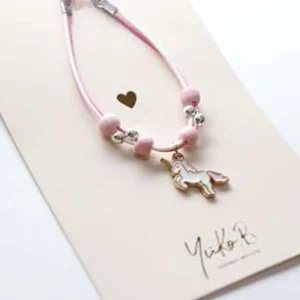 Bracelet en cordon pour enfants – Licorne – Magical Rose