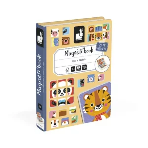 Magnéti’book Mix & Match Animaux, 72 magnets