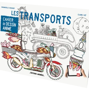 Cahier de dessin animés – Transports