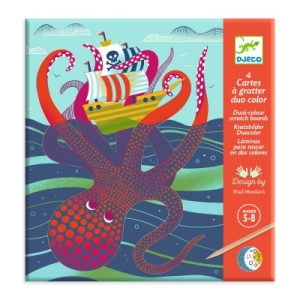 cartes à gratter duo color – Dessus  dessous