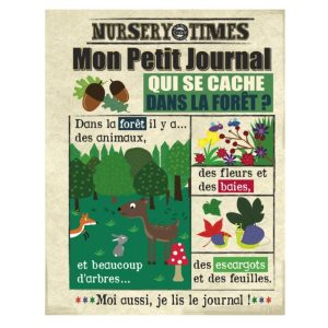 Livre bébé en tissus dans la forêt