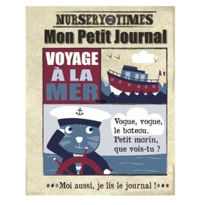 Livre bébé en tissu – voyage à la mer