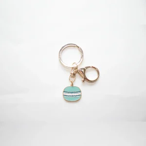 Macaron – Bleu porte clés