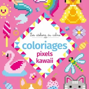 Coloriage pixels kawaii