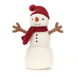 Grand bonhomme de neige rouge