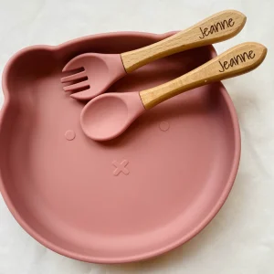 Set de repas + couvert en forme en forme d’Ours pour enfant