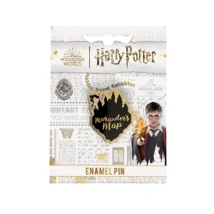 Épinglette en émail carte des maraudeurs Harry Potter