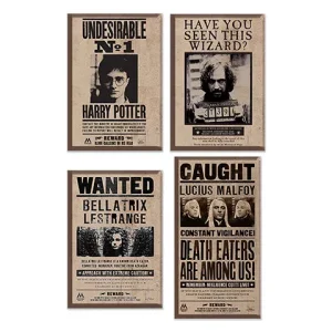 Harry Potter – Pack de 4 magnets – Affiches Wanted