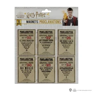 Harry Potter – Pack de 6 magnets – Proclamations
