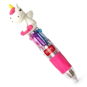 Mini Stylo à Bille 4 Couleurs – Licorne