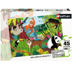 Puzzle enfants – 45 pièces – Les animaux de la jungle