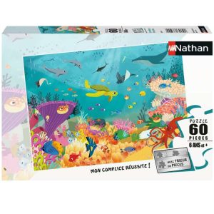 Puzzle enfants – 60 pièces – Les animaux des océans
