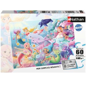 Puzzle enfants – 60 pièces – Les sirènes