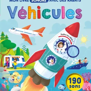mon livre sonore avec rabats vehicules