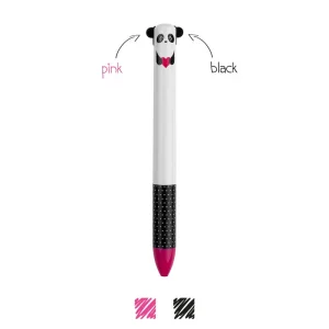 Stylo à Bille à deux Couleurs panda – Click&Clack
