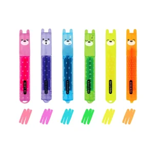 Set de 6 Mini Surligneurs – Teddy’s Mood