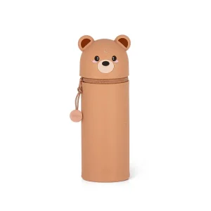 Trousse en Silicone Souple 2-en-1 Teddy Bear
