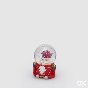 Boule à neige soldat casse-noisette