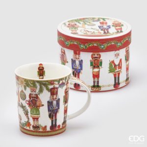 Tasse en porcelaine casse noisettes avec boite