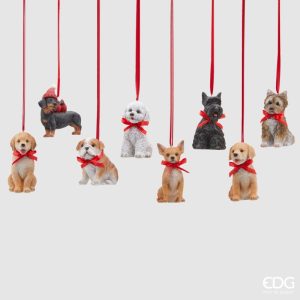 Suspension chien de Noël westie
