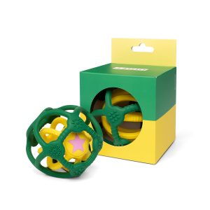 Set de 2 balles sensorielles vert et jaune