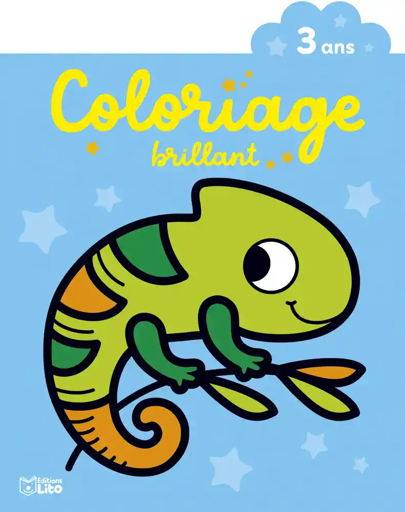 Coloriage brillant – le caméléon