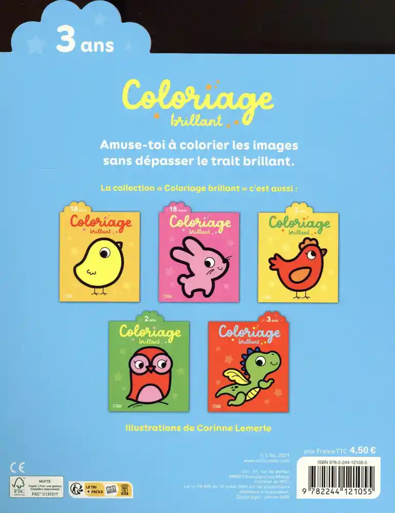 Coloriage brillant – le caméléon
