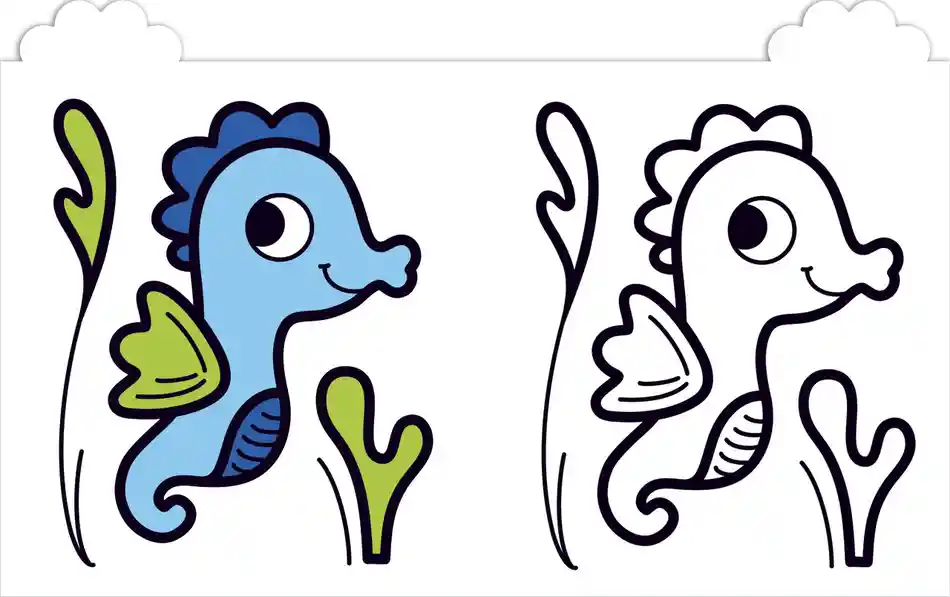 Coloriage brillant – le caméléon