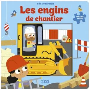 Les engins de chantier – 5 puzzles, 9 pièces