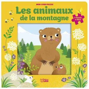 Les animaux de la montagne – 5 puzzles, 9 pièces