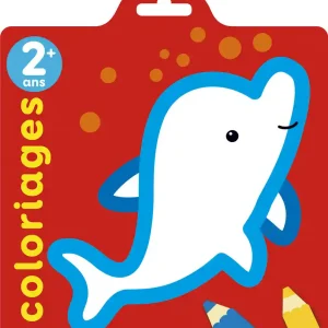 Coloriage pour les tout-petits – le dauphin