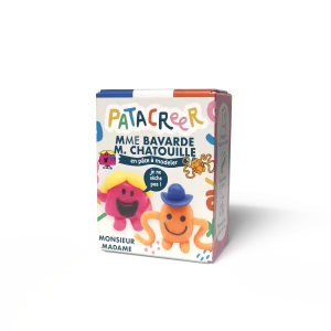 Kit à fabriquer MrCHATOUILLE & Mme BAVARDE en pâte à modeler