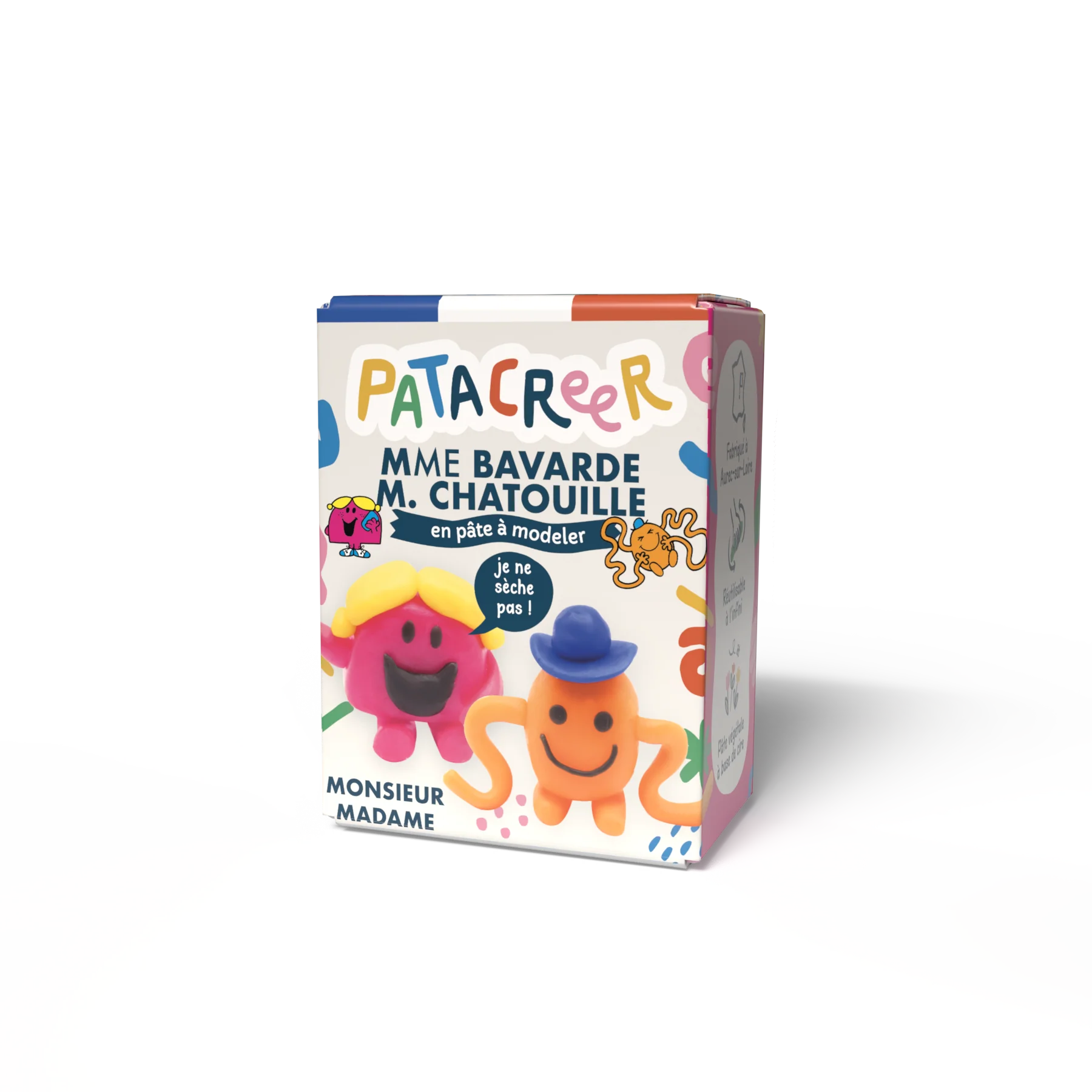 Kit à fabriquer MrCHATOUILLE & Mme BAVARDE en pâte à modeler