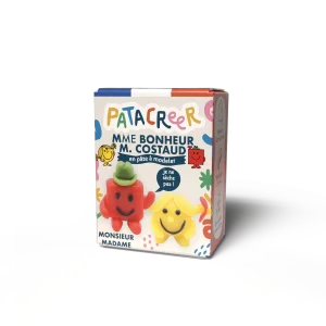 Kit à fabriquer MmeBONHEUR & MrCOSTAUD en pâte à modeler