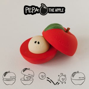 Jouet empilable et balle hochet en forme de pomme