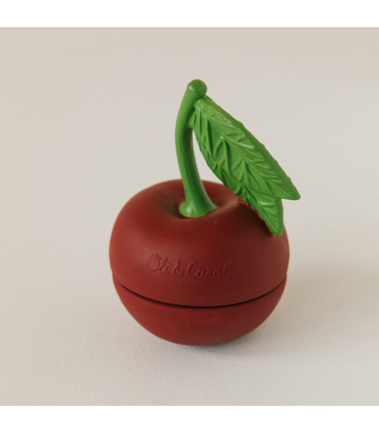 Jouet empilable et balle hochet cerise