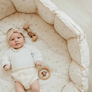 Tapis d’éveil Coton Bio – Bloom Moon