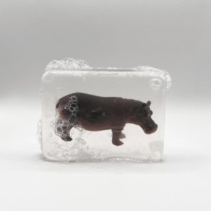 Savon avec figurine Hippopotame