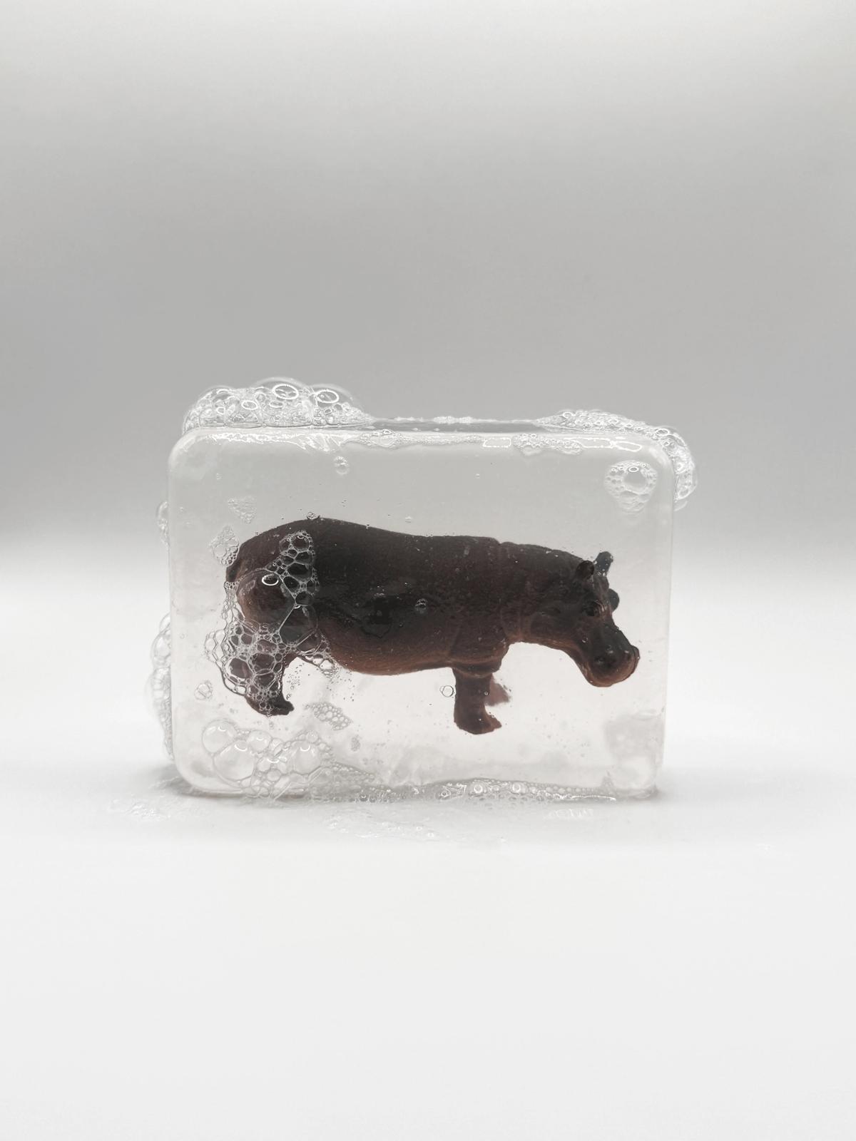 Savon avec figurine Hippopotame