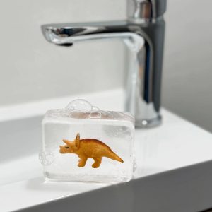 Savon avec figurine Tricératops