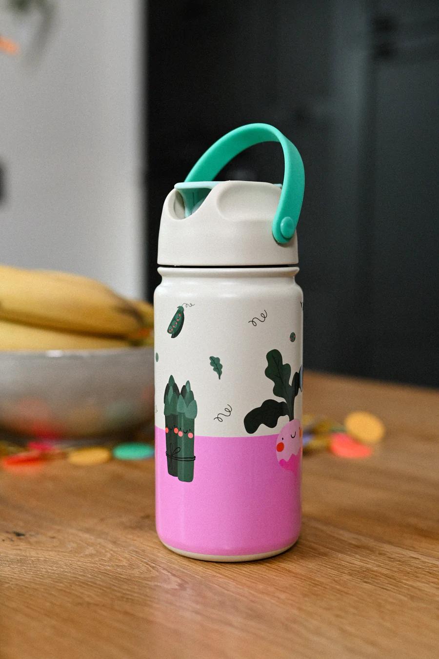 Bouteille isotherme en acier inoxydable Veggie Pals