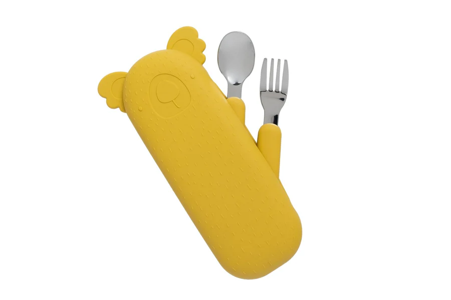 Set couvert de voyage moutarde