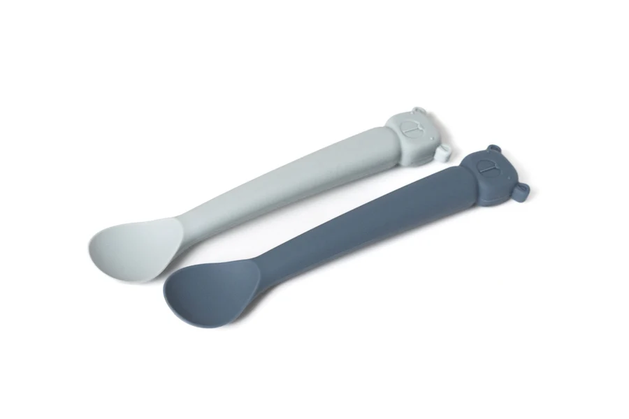 Set cuilleres ours bleu