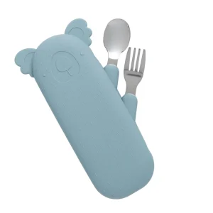 Set de couverts de voyage vert jade