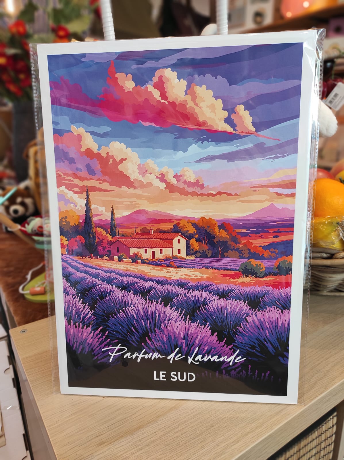 Affiche Côte D’azur – Les champs de lavandes