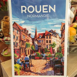Affiche Poster Rouen Vintage