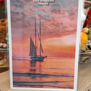 Affiche voilier Côte Normande
