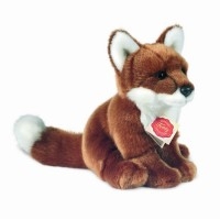 Peluche renard roux assis – 20 cm