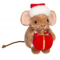 Peluche souris paquet cadeau 11 cm